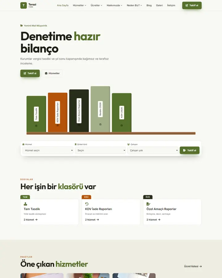 Tema 16 – Klasör Rafı tasarım önizlemesi