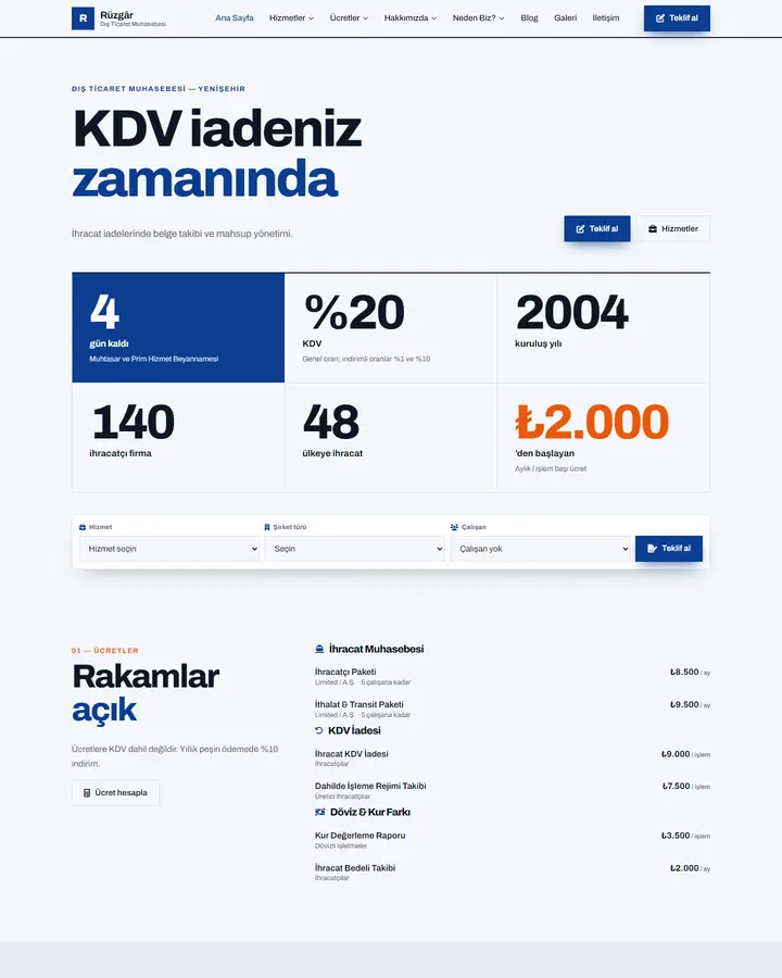 Tema 20 – Rakamlar tasarım önizlemesi