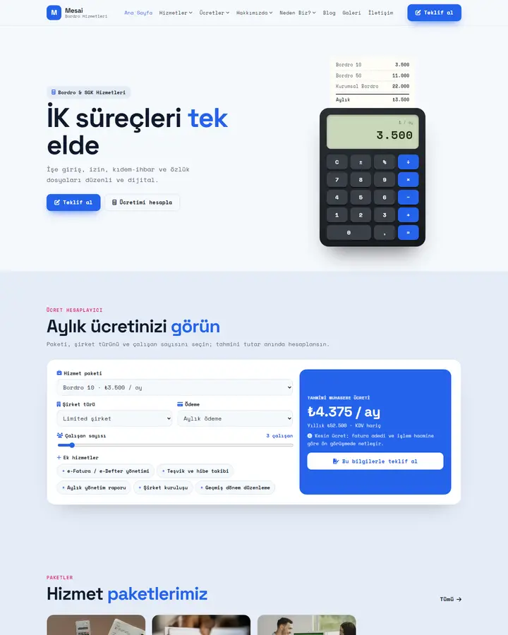 Tema 23 – Hesap Makinesi tasarım önizlemesi