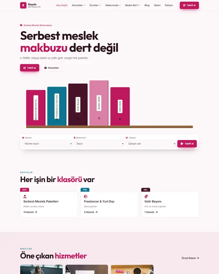 Tema 26 – Klasör Rafı tasarım önizlemesi
